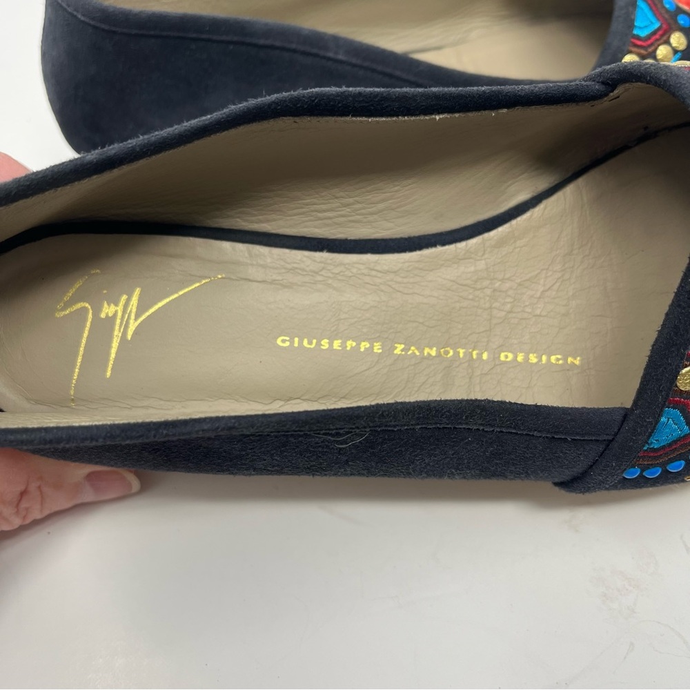 Giuseppe Zanotti Suede embellished Espandrille EU 38 - Picture 8 of 14